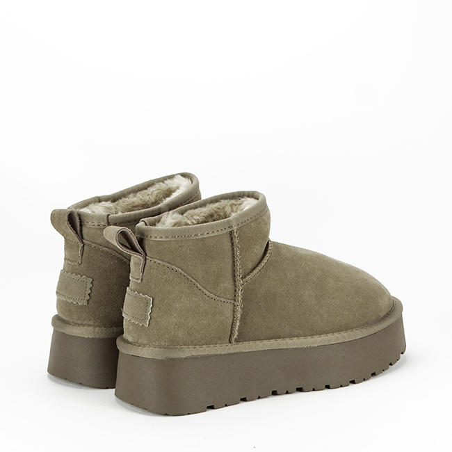 Ghete maro taupe din piele naturala B-JB1924 118 [6]