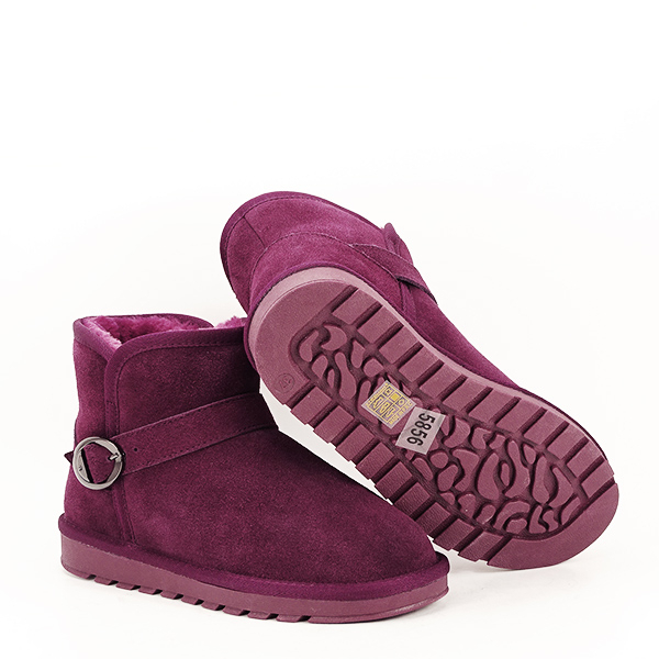 Ghete mov tip ugg din piele naturala B-5856 110 [3]