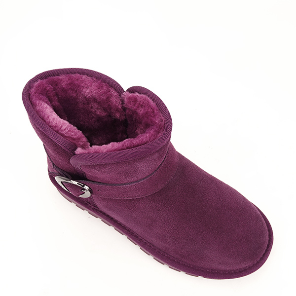 Ghete mov tip ugg din piele naturala B-5856 110 [7]
