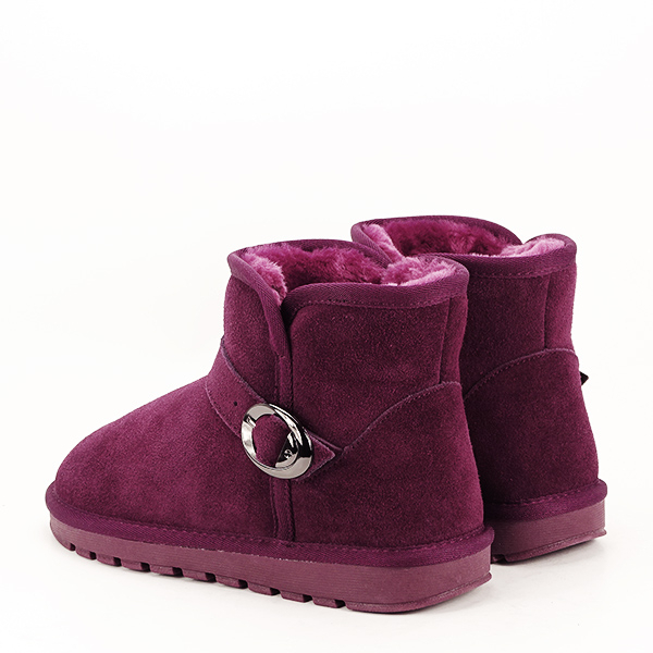 Ghete mov tip ugg din piele naturala B-5856 110 [8]