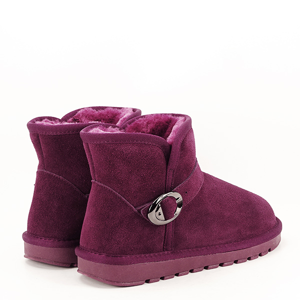 Ghete mov tip ugg din piele naturala B-5856 110 [5]