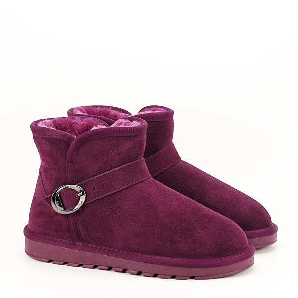 Ghete mov tip ugg din piele naturala B-5856 110 [4]