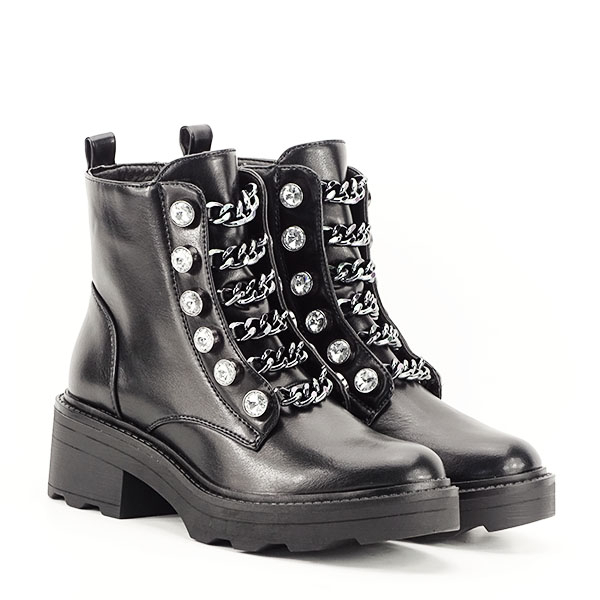Ghete negre cu cristale Ramona 118 [3]
