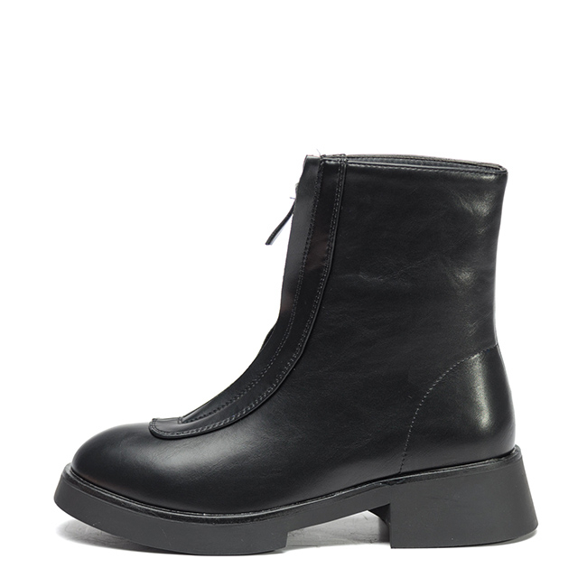 Ghete negre cu fermoar in fata 7781A 114 [4]