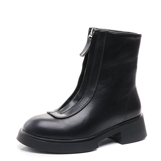 Ghete negre cu fermoar in fata 7781A 114 [5]