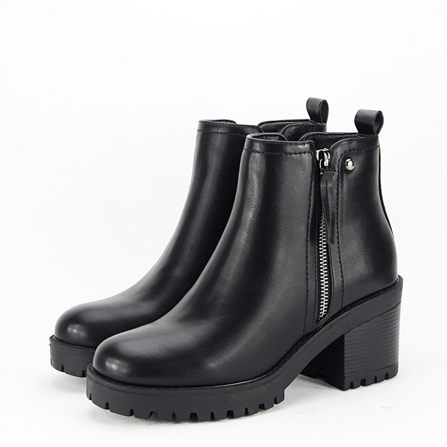 Ghete negre cu talpa groasa 5800 115 [2]