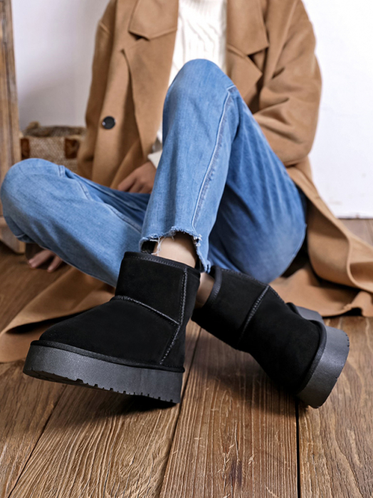 Ghete din piele naturala negre B-JB1925 117 [2]