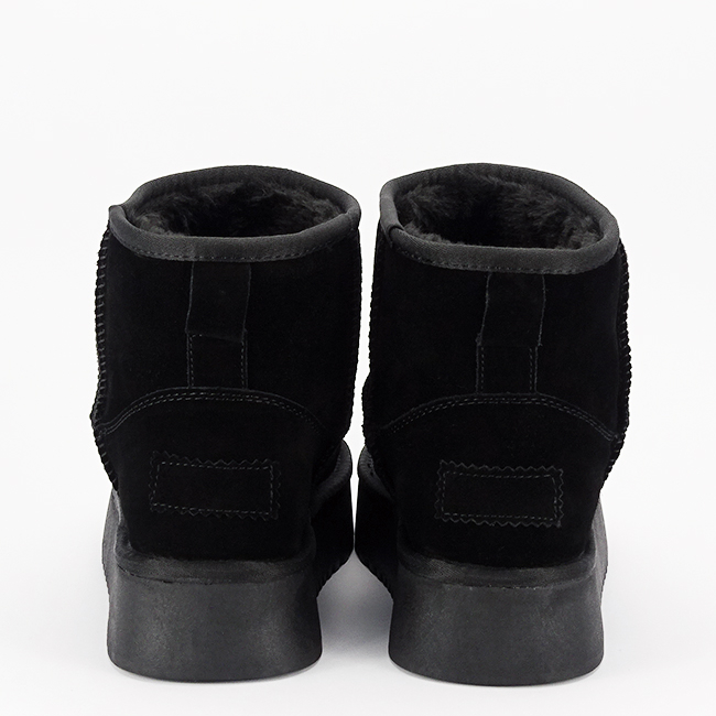 Ghete negre din piele naturala B-NN605 [7]