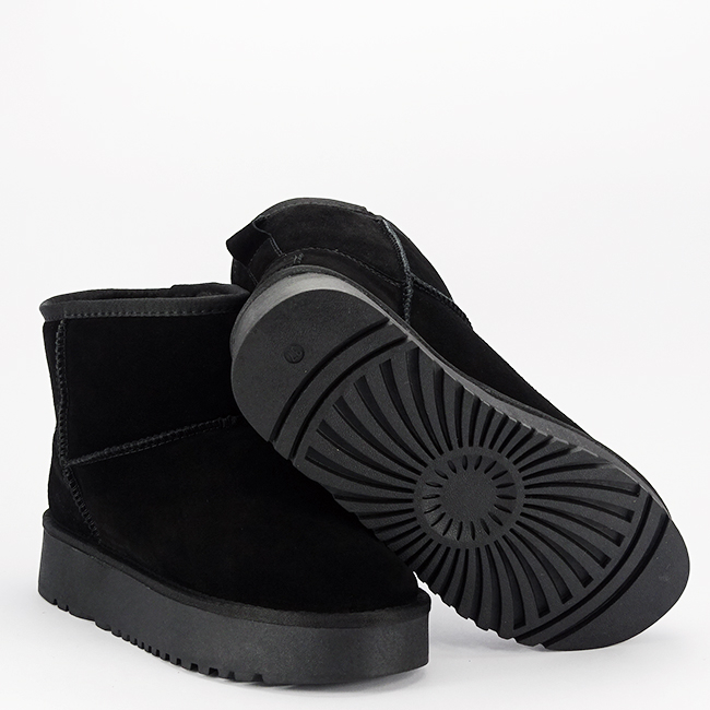 Ghete negre din piele naturala B-NN605 [9]