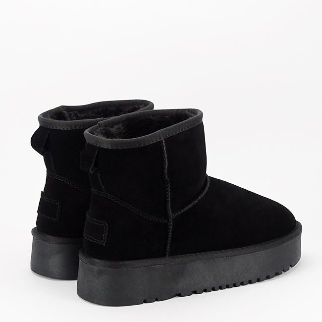 Ghete negre din piele naturala B-NN605 [5]