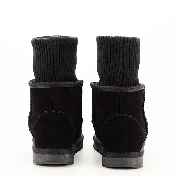 Ghete negre din piele naturala B-5812 110 [8]