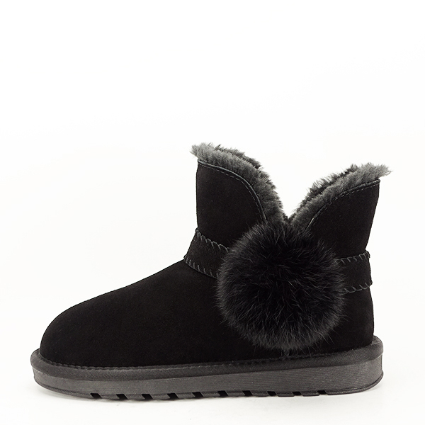 Ghete negre din piele naturala B-W8006 19 [4]