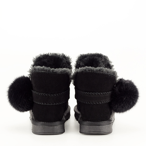 Ghete negre din piele naturala B-W8006 19 [7]