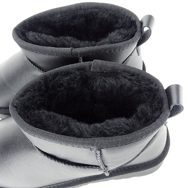Ghete negre din piele naturala B-W5828-1 118 [11]