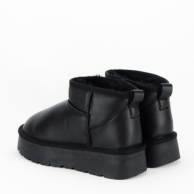 Ghete negre din piele naturala B-W5828-1 118 [5]