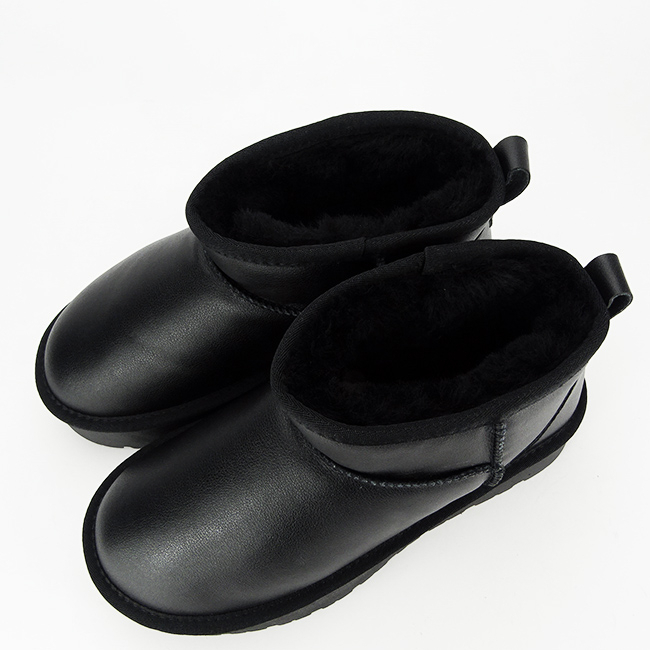 Ghete negre din piele naturala B-W5828-1 118 [10]