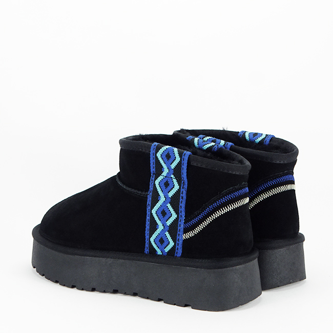 Ghete negre din piele naturala W5829 118 [5]