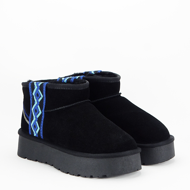 Ghete negre din piele naturala W5829 118 [8]