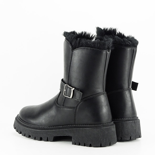 Ghete negre imblanite B026-86 112 [3]
