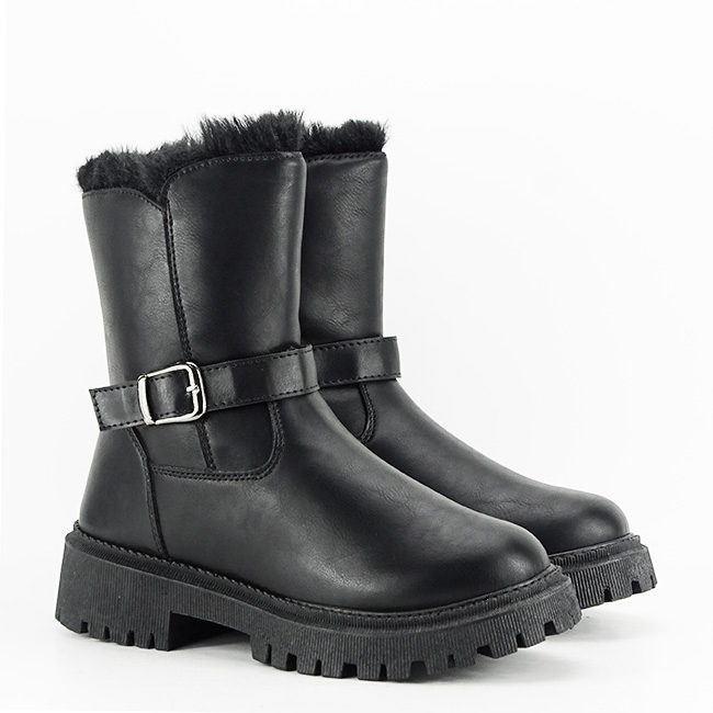 Ghete negre imblanite B026-86 112 [7]