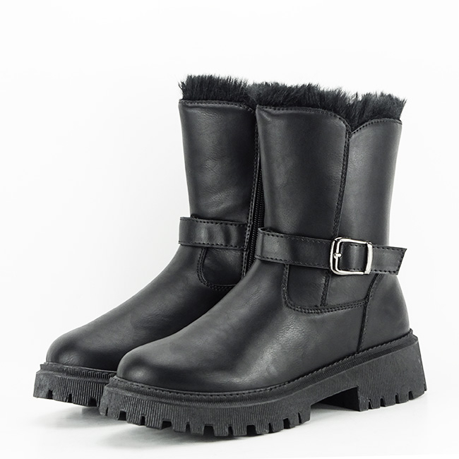 Ghete negre imblanite B026-86 112 [2]