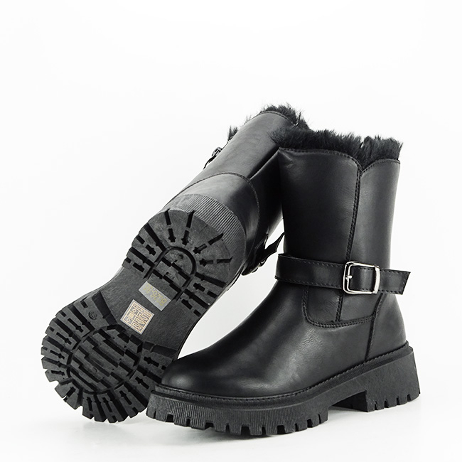 Ghete negre imblanite B026-86 112 [9]