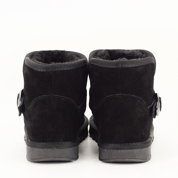 Ghete negre tip ugg din piele naturala Irina 110 [5]