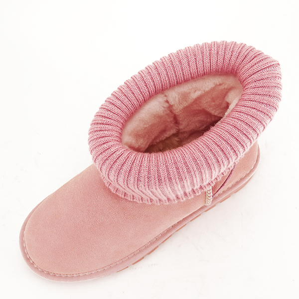 Ghete roz din piele naturala Rania 110 [6]