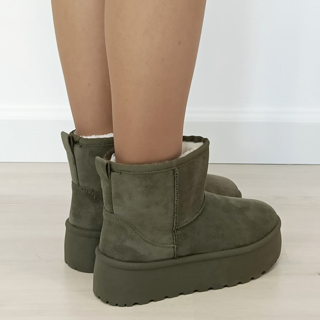 Ghete verzi imblanite cu talpa groasa B-LT33-45 111 [6]