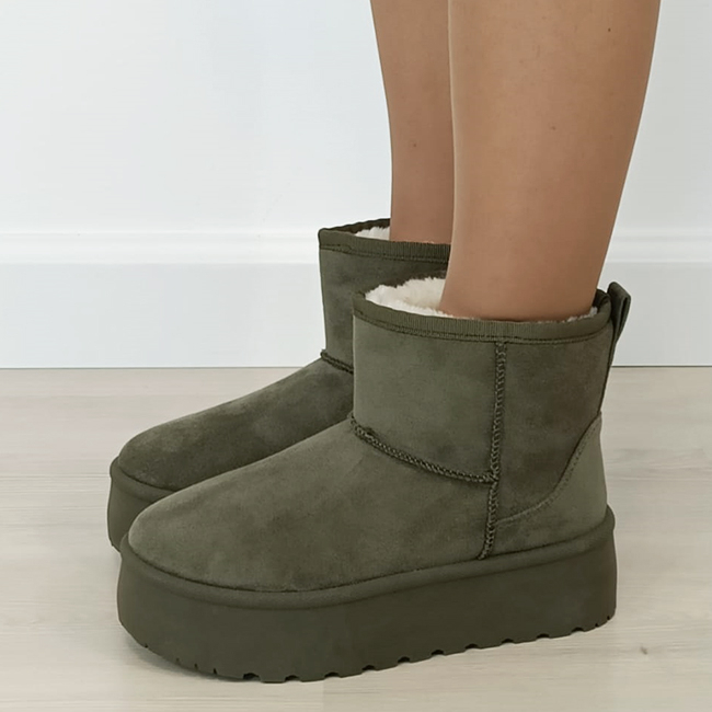 Ghete verzi imblanite cu talpa groasa B-LT33-45 111 [1]