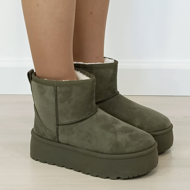 Ghete verzi imblanite cu talpa groasa B-LT33-45 111 [7]