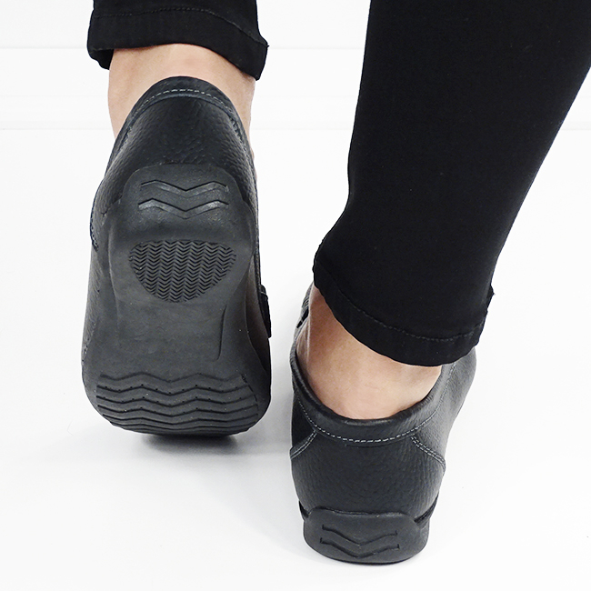 Mocasini negri din piele naturala B-5128 M4 [6]