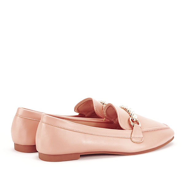 Mocasini roz cu perle Meredith [6]