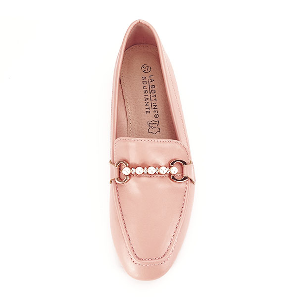 Mocasini roz cu perle Meredith [7]
