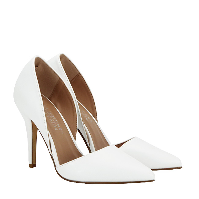 Pantofi albi decupati BLJY6627 01 [4]