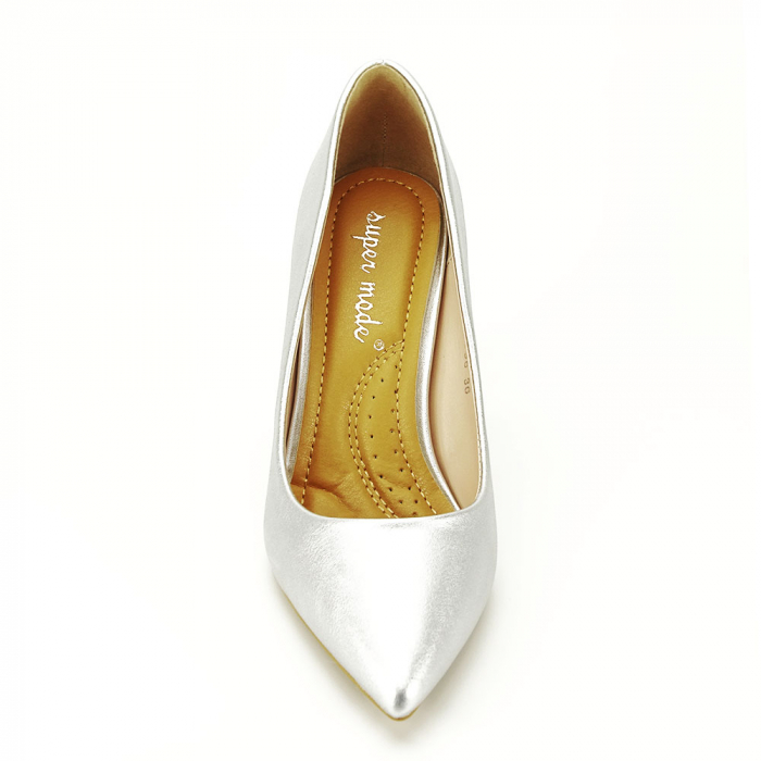 Pantofi cu toc B-4996 03 Argintiu [4]