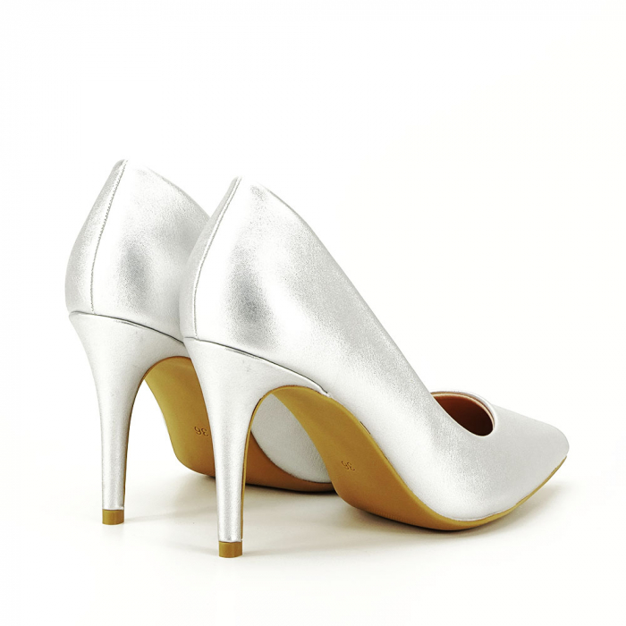Pantofi cu toc B-4996 03 Argintiu [6]