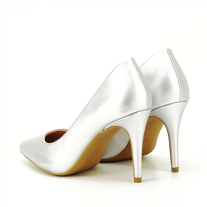 Pantofi cu toc B-4996 03 Argintiu [8]