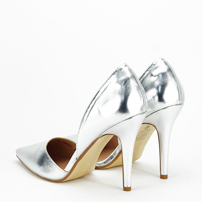 Pantofi argintii decupati BLJY6627 01 [3]