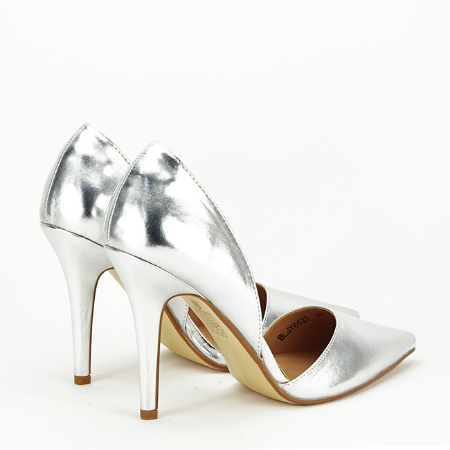 Pantofi argintii decupati BLJY6627 01 [5]