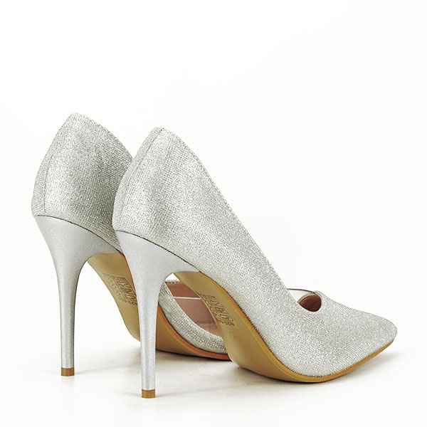 Pantofi argintii decupati lateral N20-680 04 [5]