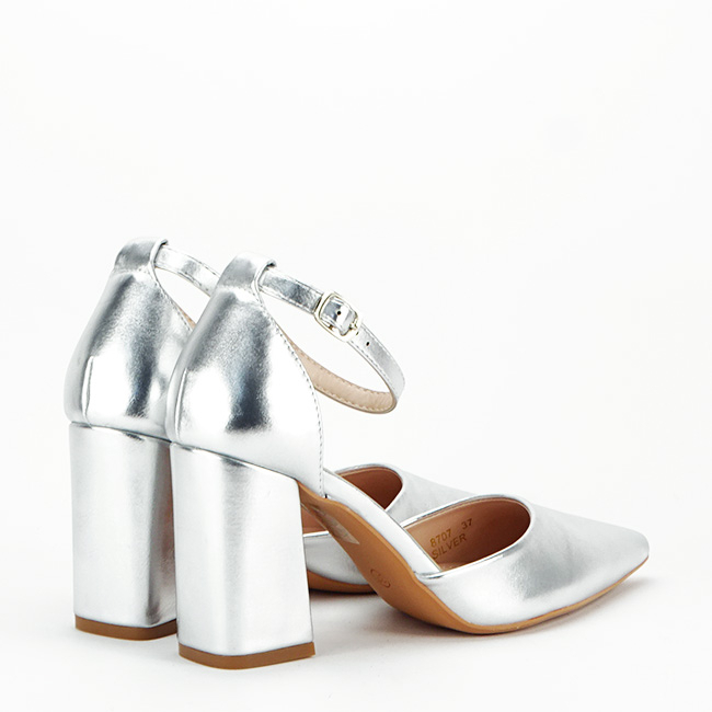 Pantofi argintii eleganti 8707 04 [5]