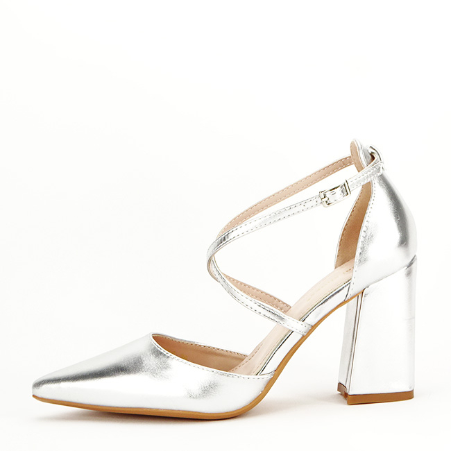 Pantofi argintii eleganti 8710 04 [2]