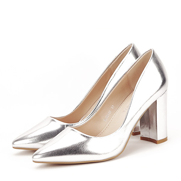 Pantofi argintii office/eleganti Anca 01 [2]