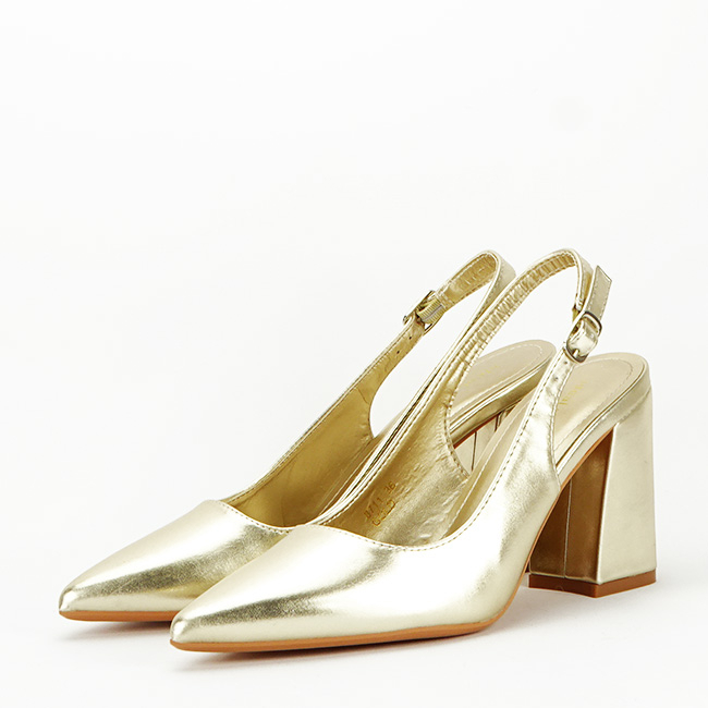 Pantofi aurii eleganti 8711 04 [2]