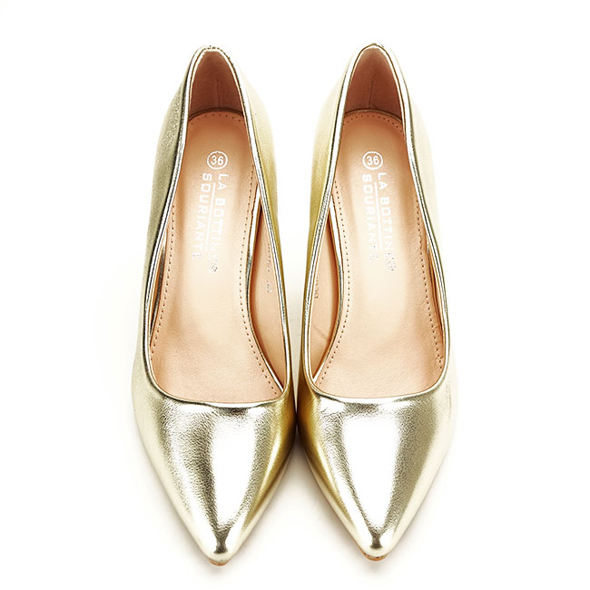 Pantofi aurii office/eleganti Anca 01 [3]