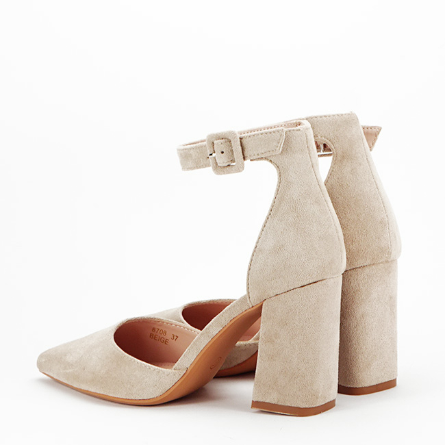 Pantofi bej decupati 8708 04 [3]