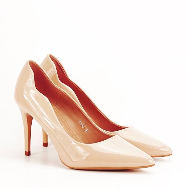 Pantofi bej lacuiti Tiffany 03 [3]