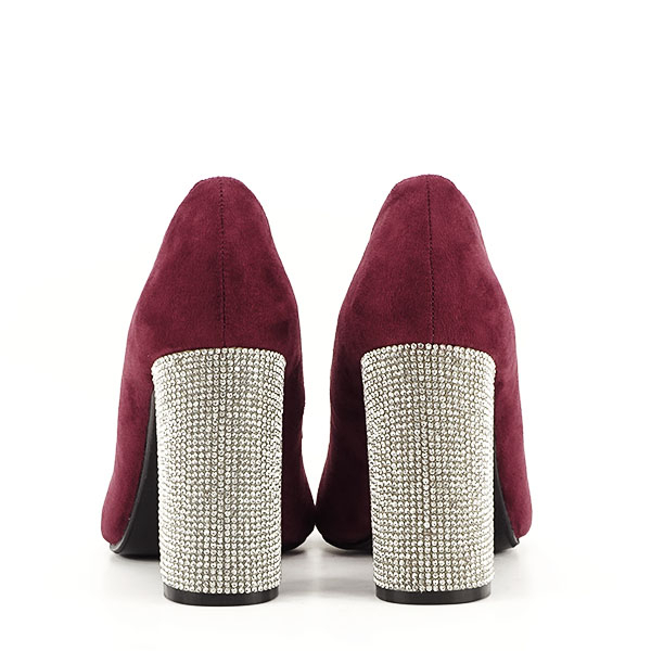Pantofi bordo cu toc Debbie 02 [6]