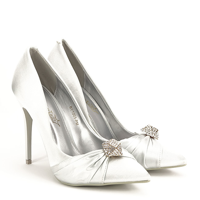 Pantofi cu toc gri eleganti Sabrina 02 [3]